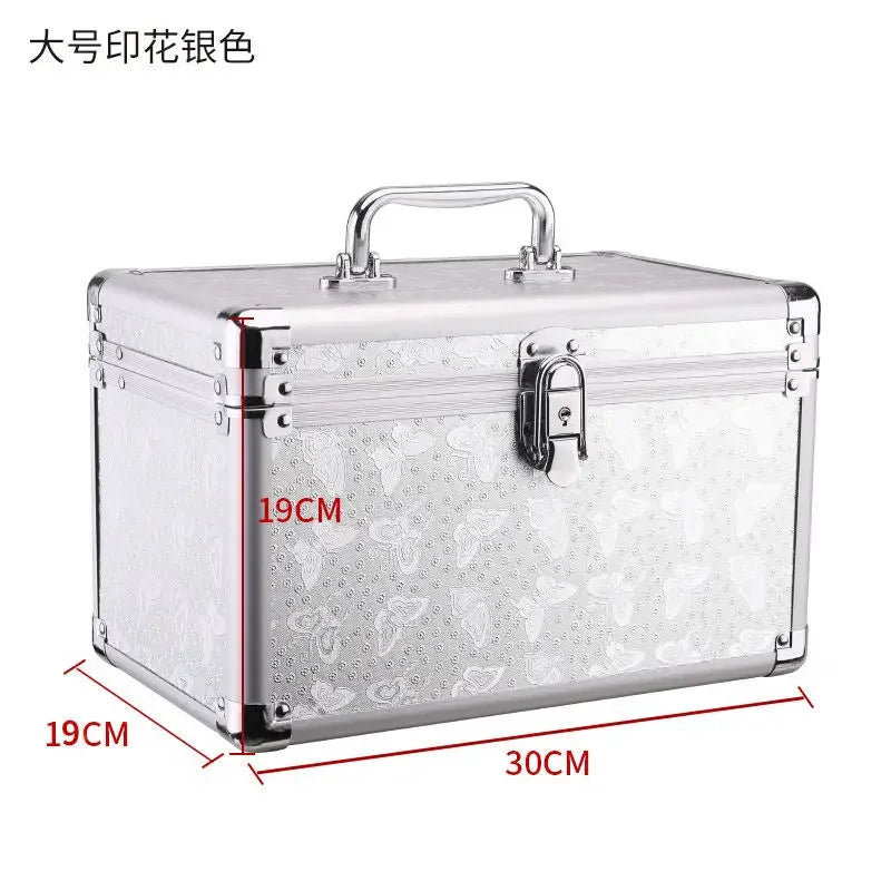 Professional Multilayer Makeup Case with Lock