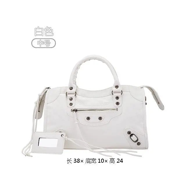 City Motorcycle Shoulder Bag Tote Women Luxury Designer Autumn Winter Handbag Crossbody Large
