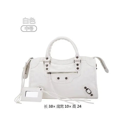 City Motorcycle Shoulder Bag Tote Women Luxury Designer Autumn Winter Handbag Crossbody Large