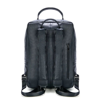 Genuine Leather Men's Laptop Backpack – Luxury Business & Travel Bag