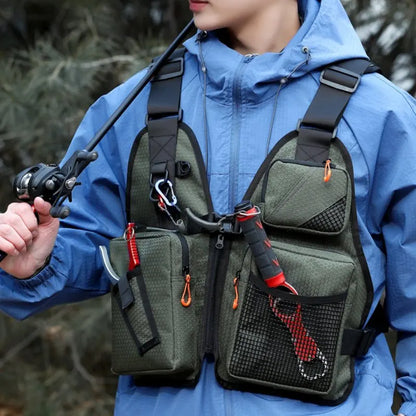 Fly Fishing Vest – Tactical Mesh Chest Rig for Men & Women