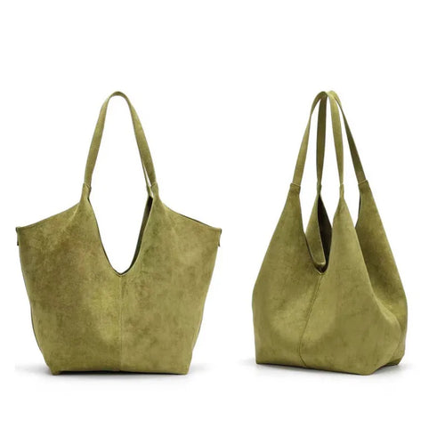 Frosted Tote Bag – Women's Foldable 2-in-1 Shoulder Bag