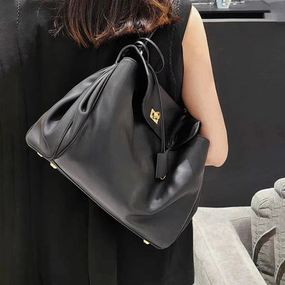 Women's Genuine Leather Shoulder Bag – Luxury Cowhide Tote