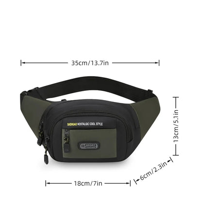 Sports Waist Bag Multi-Pocket Fanny Pack for Fitness & Outdoor