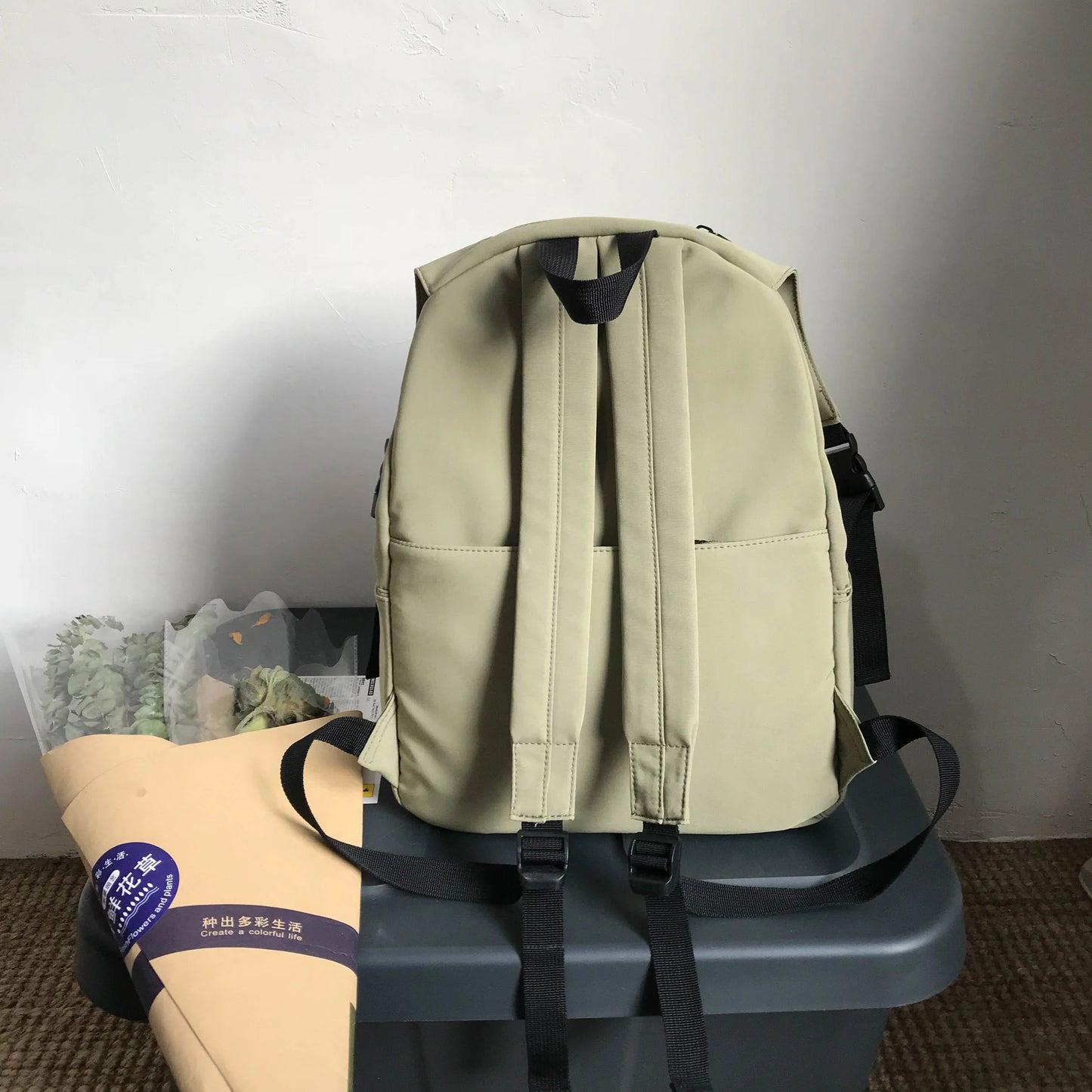Waterproof Nylon Women's Backpack – Lightweight Travel School Bag