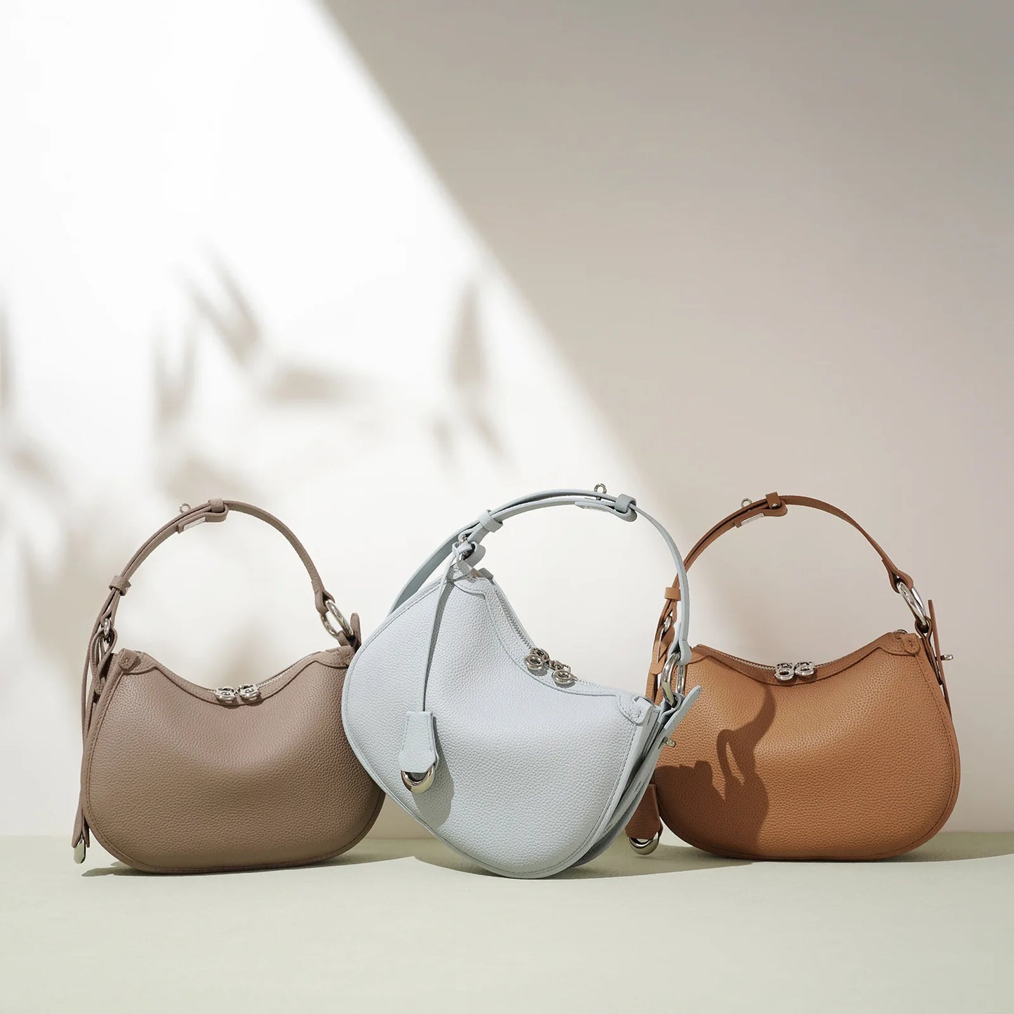 Genuine Leather Underarm Bag – Vintage Hobo Handbag for Women