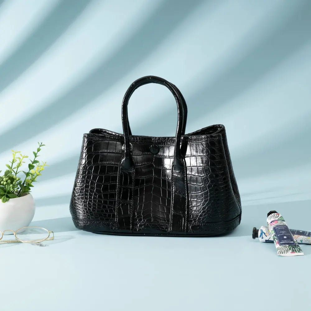 Crocodile Leather Handbag – Women's Large Shoulder & Crossbody Bag