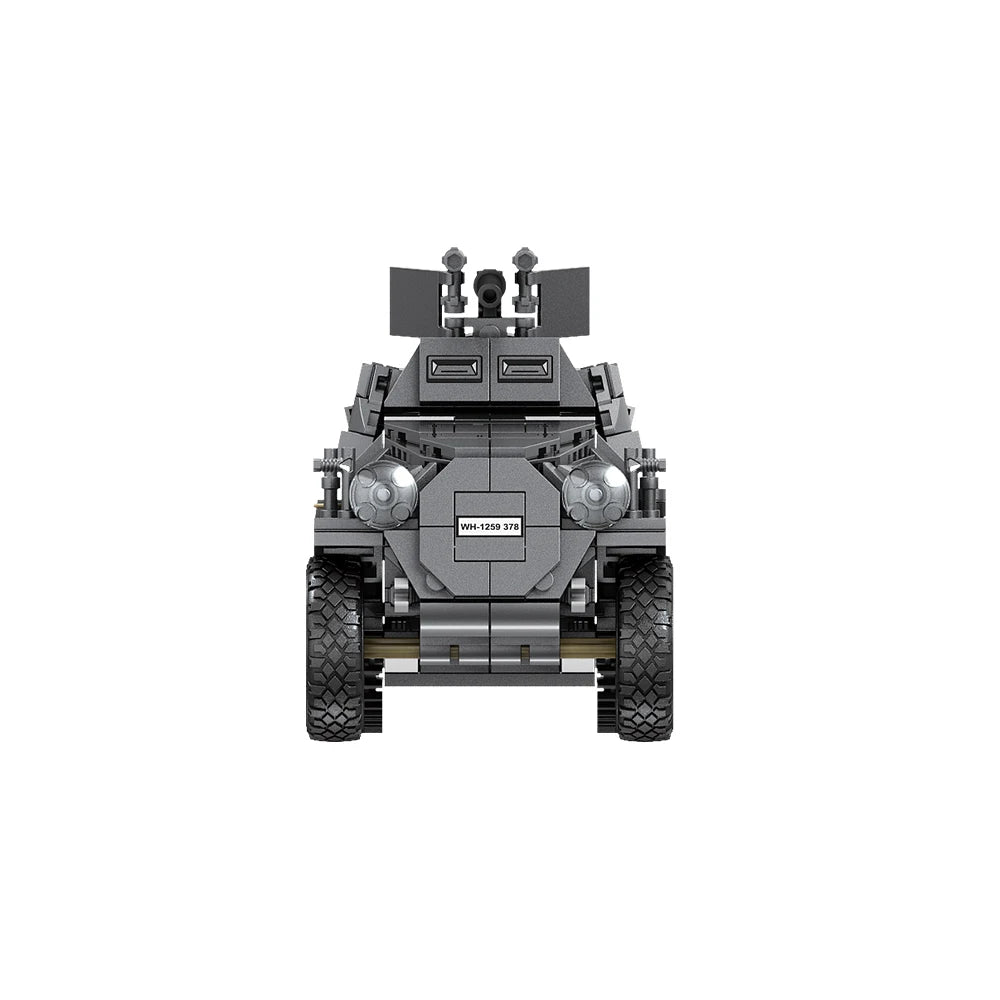 WWII Half-Track Armored Vehicle Building Blocks Set – Military MOC Brick Model