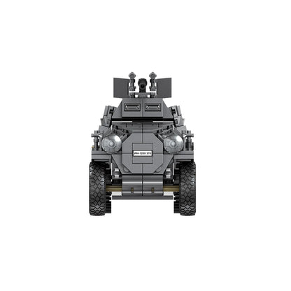 WWII Half-Track Armored Vehicle Building Blocks Set – Military MOC Brick Model