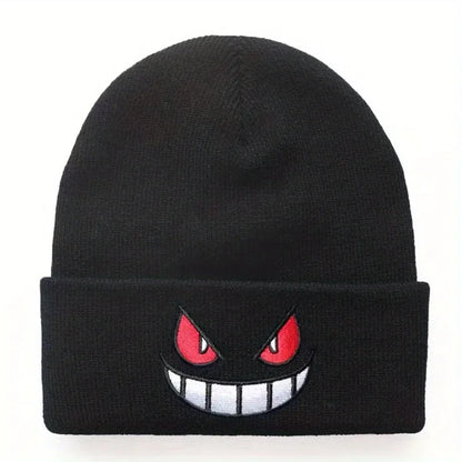 Embroidered Winter Beanie – Warm Unisex Hip Hop Ski Hat