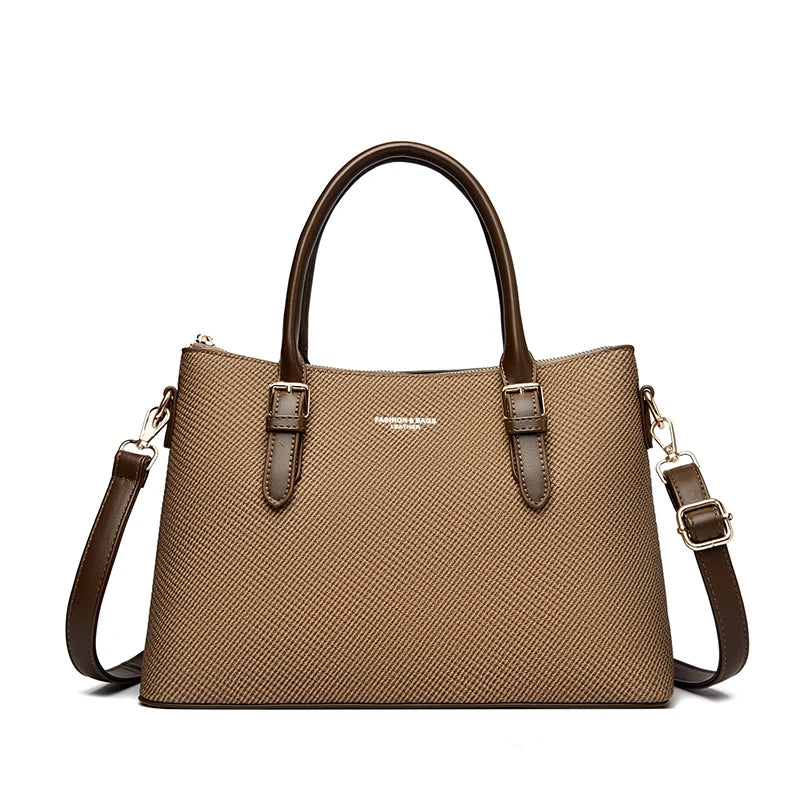 Women's PU Leather Handbag – Large Capacity Shoulder & Crossbody Bag