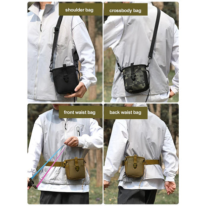 Tactical Magazine Dump Pouch – MOLLE Drawstring Utility Belt Bag
