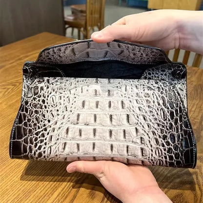 Crocodile Pattern Clutch Envelope Bag for Women