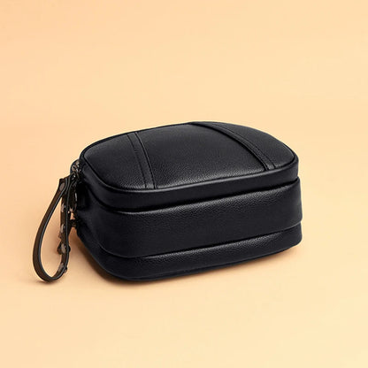 Crossbody Bag for Women – Soft Faux Leather Rivet Zipper Shoulder Purse