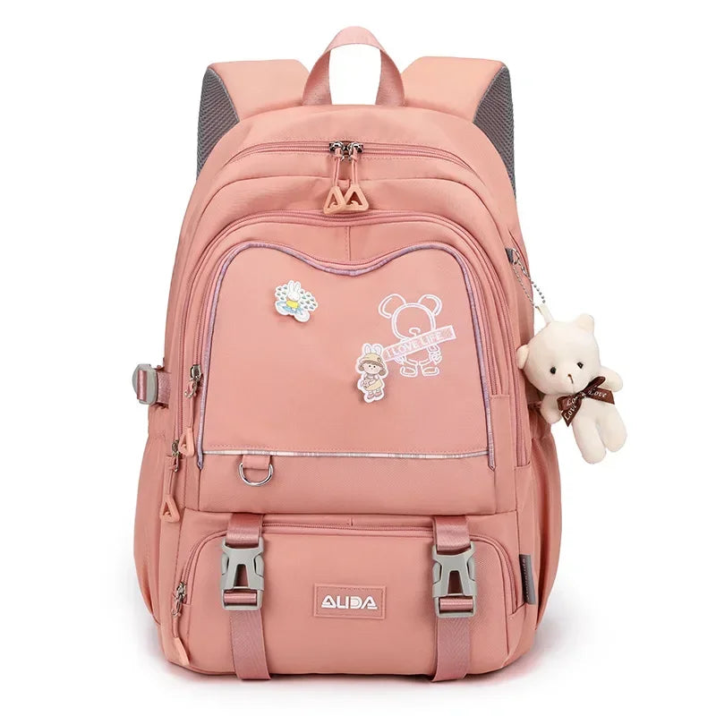 Kids Kawaii School Backpack – Large Waterproof Girls Bag with Laptop Compartment