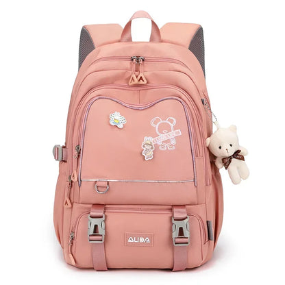 Kids Kawaii School Backpack – Large Waterproof Girls Bag with Laptop Compartment