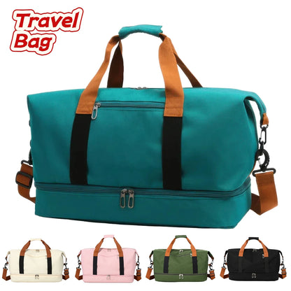Large Capacity Gym Duffel Bag with Shoe Compartment