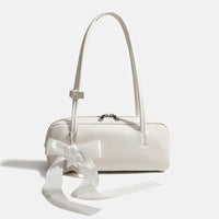 White with bow