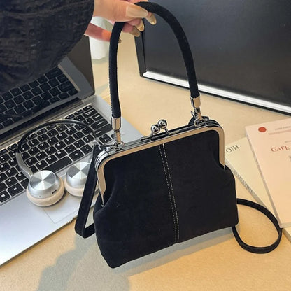 Retro Clip Clasp Crossbody Bag – Mini Phone Purse Shoulder Bag