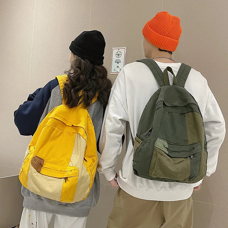 Canvas Backpack for Women – Cute Kawaii College & Travel Laptop Bag