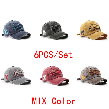 Baseball Cap Embroidery Breathable Retro Unisex Summer Hat