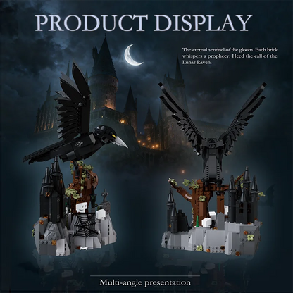 Lunar Raven Building Blocks Set – Dark Crow MOC Model