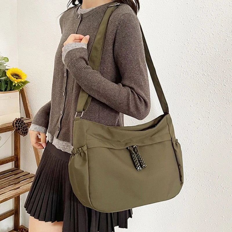 Women's Nylon Hobo Crossbody Bag – Large Capacity Shoulder Tote