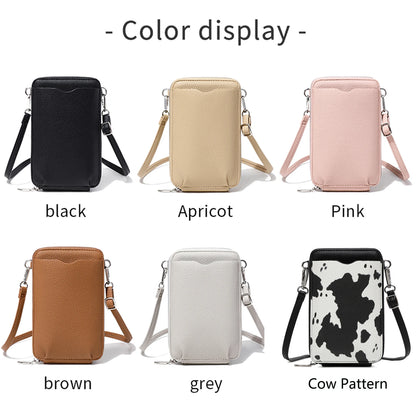 Women's Crossbody Phone Bag & Wallet – PU Leather Shoulder Purse