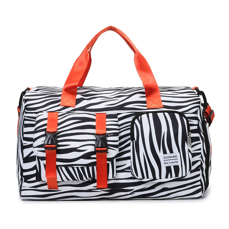 Leopard Print Weekend Gym Bag – Overnight Duffel