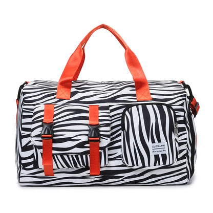 Leopard Print Weekend Gym Bag – Overnight Duffel