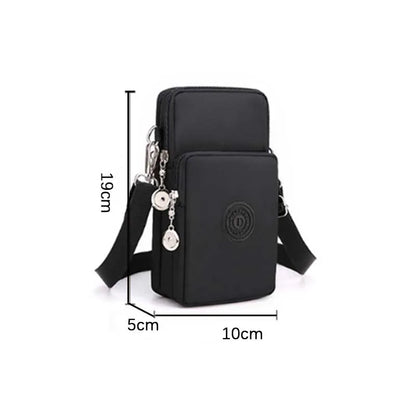 Women's Crossbody Phone Bag – Nylon Shoulder Wallet Purse