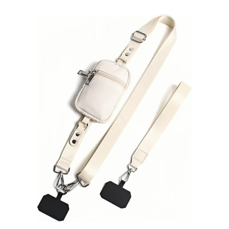 Crossbody Phone Bag with Detachable Lanyard & RFID Blocking Wallet