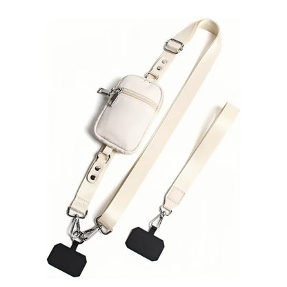 Crossbody Phone Bag with Detachable Lanyard & RFID Blocking Wallet