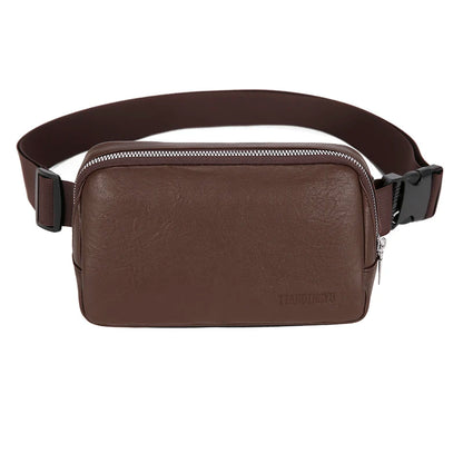 Leather Fanny Pack – Slim Waist Bag for Men & Women