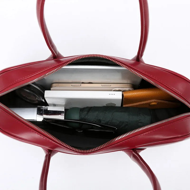Luxury PU Leather Shoulder Bag for Women – Designer Crossbody Handbag