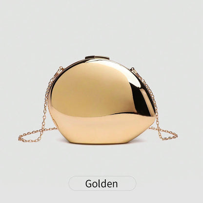 Women's Luxury Acrylic Evening Bag with Chain Strap – Dinner Party Clutch