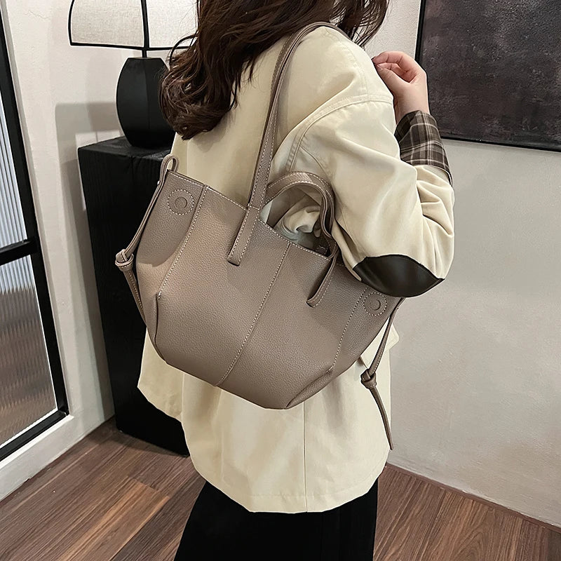 Moods Branded Underarm Shoulder Bags Women Latest Luxury Designer Handbags Soft Pu Leather Large