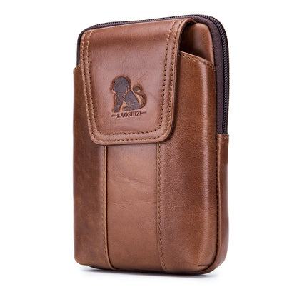 Men's Genuine Leather Belt Phone Holster