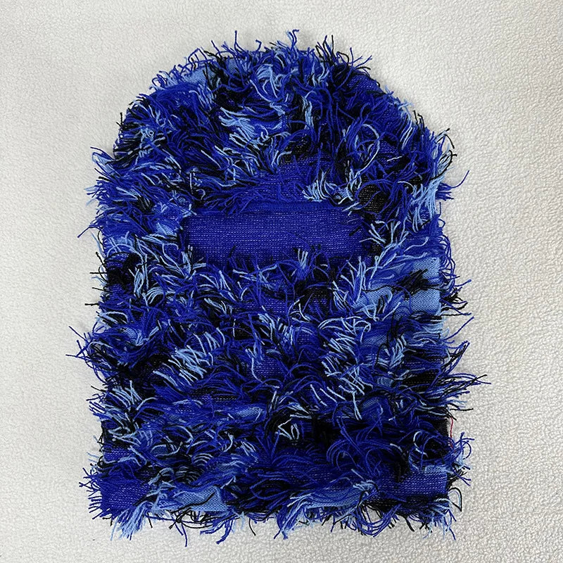 Balaclava Ski Mask – Distressed Knit Full Face Winter Hat