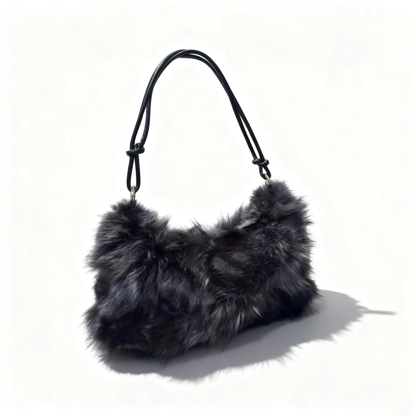 Faux Fur Shoulder Bag — Luxury Tote & Clutch Purse for Women
