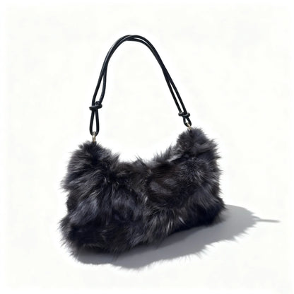Faux Fur Shoulder Bag — Luxury Tote & Clutch Purse for Women