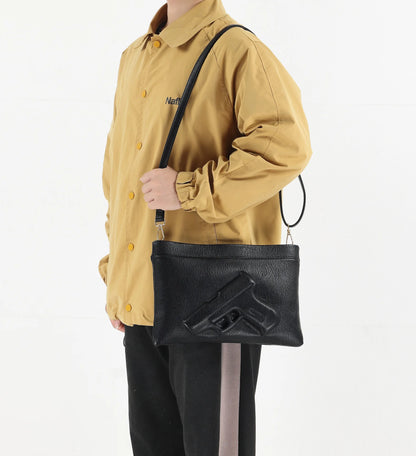 Leather Crossbody Clutch Bag for Women – Edgy Shoulder Purse