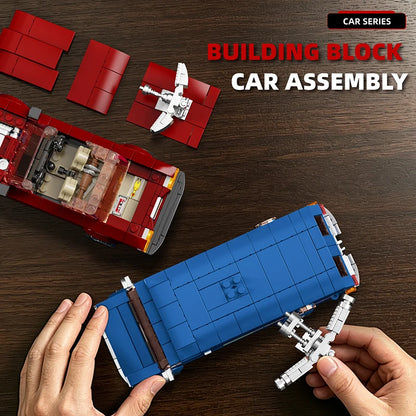 MOC 80s Retro Van & Car Building Blocks Set 2-in-1