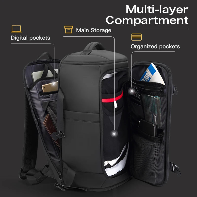 Bange Travel Backpack Carry-On Cabin Bag – Laptop & Luggage for Men