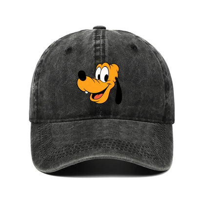 Cartoon Character Baseball Cap – Vintage Washed Unisex Hat