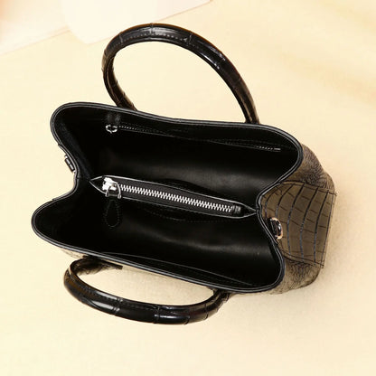 Luxury Alligator Genuine Leather Shoulder Bag for Women