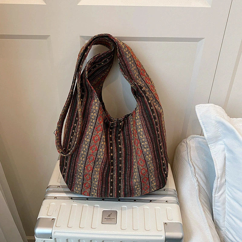 Boho Aztec Crossbody Sling Bag for Women