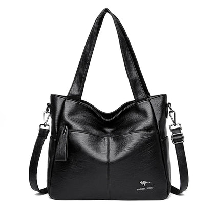 Women's Leather Tote Bag – Luxury Top Handle Shoulder Bag