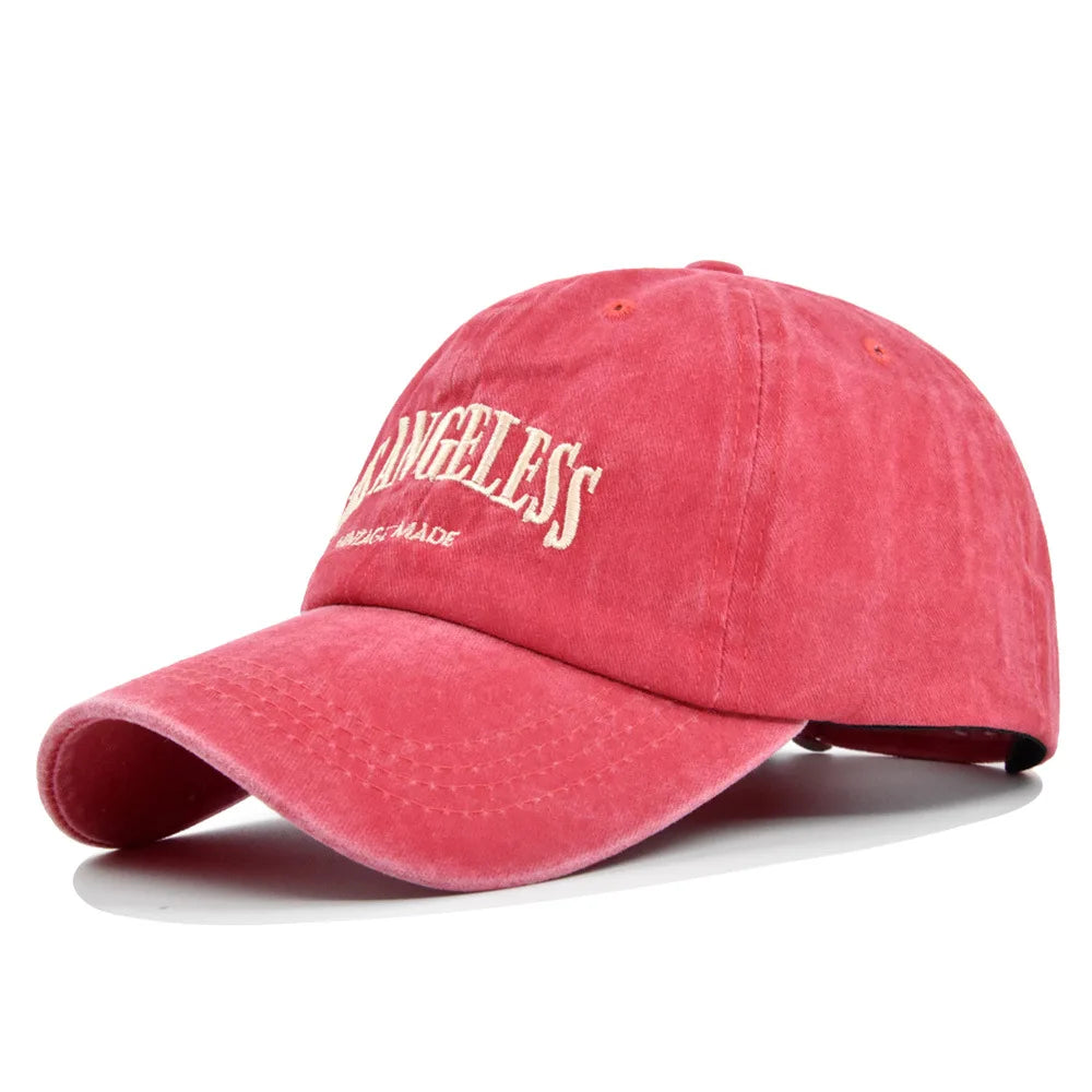Vintage Washed Baseball Cap – City Embroidery Unisex Dad Hat