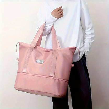 Women's Lightweight Nylon Duffle Bag for Gym & Travel